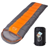 LATTCURE Outdoor Camping Deckenschlafsack Winter, Weich, Dick und Warm (Orange) - 1